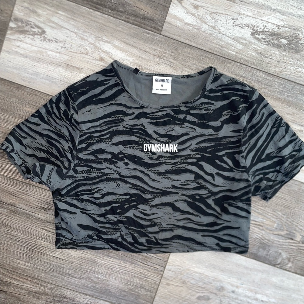 Gymshark Zebra Crop Top Medium